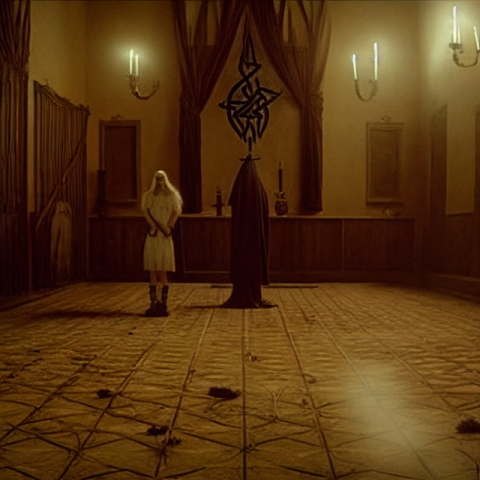 Satanists, Occult, Ceremony, Liminal Space, Sigil On The Floor, Southern Gothic, Wes Anderson 5