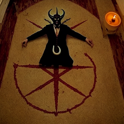 Satanists, Occult, Ceremony, Liminal Space, Sigil On The Floor, Southern Gothic, Wes Anderson 6
