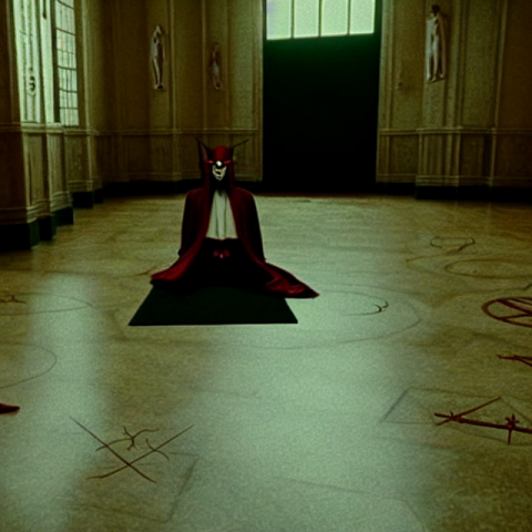 Satanists, Occult, Ceremony, Liminal Space, Sigil On The Floor, Southern Gothic, Wes Anderson 7