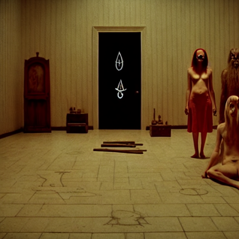 Satanists, Occult, Ceremony, Liminal Space, Sigil On The Floor, Southern Gothic, Wes Anderson 8